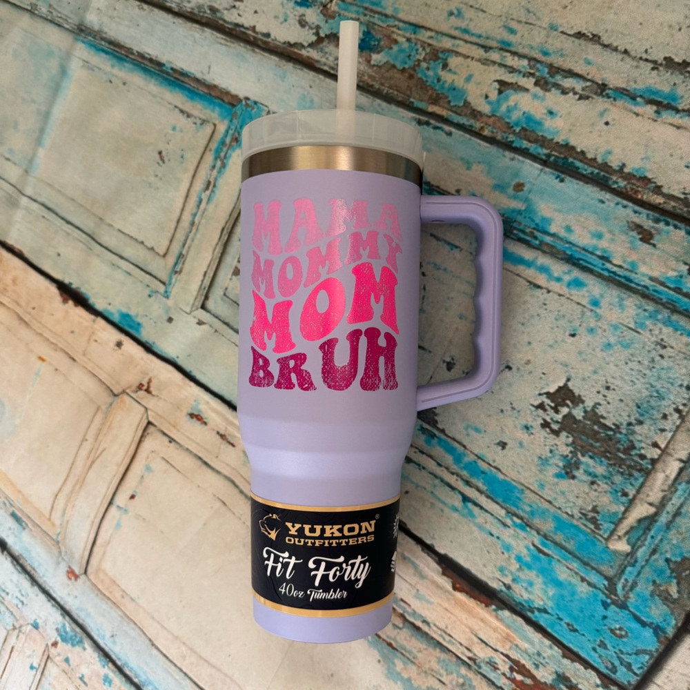 Buc-ees purple Mom tumbler NWT